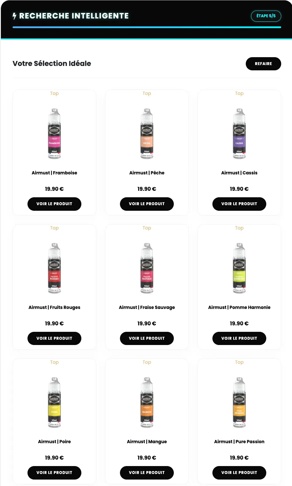 Sélection de produits de vape personnalisée en stock à Marseille