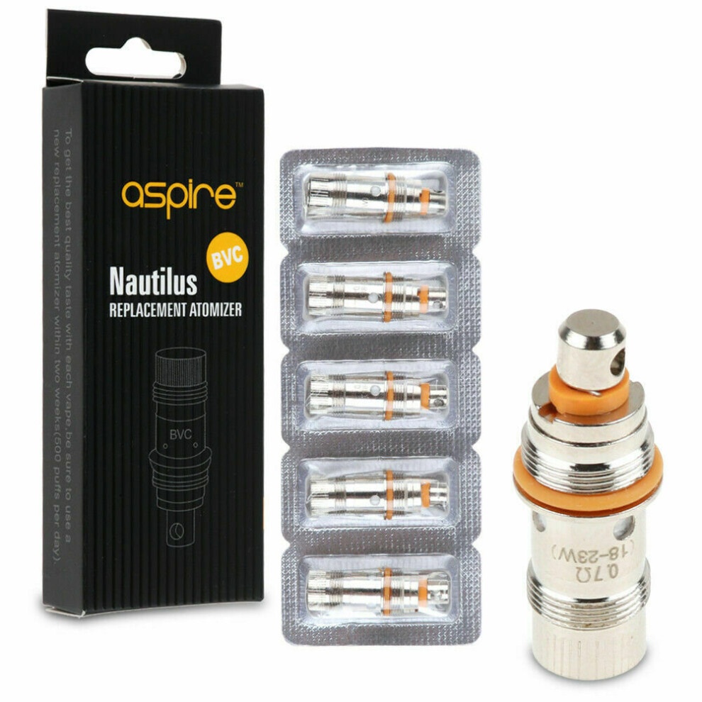(0.7?) Aspire Nautilus 2S 0.4Î©, 0.7Î©, 0.7Î© Mesh Coils (5 Pack)